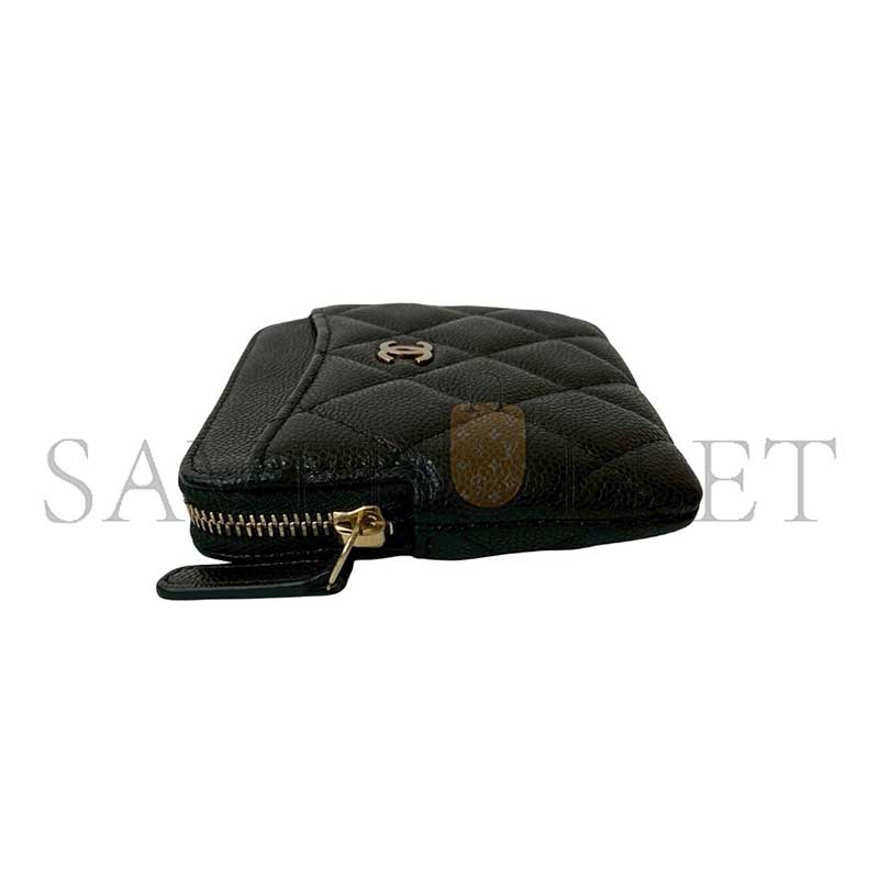 Ch**el grained calfskin coin purse coin case (11*9.5*1.5cm)